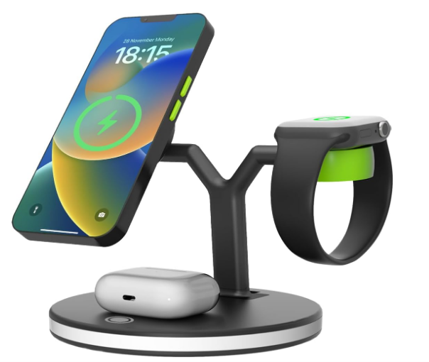 شاحن لاسلكي 3 في 1