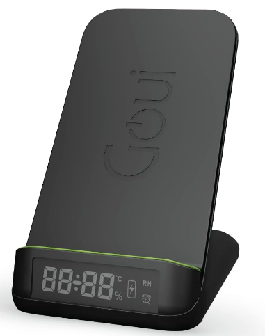 شاحن لاسلكي محمول مع منبه رقمي